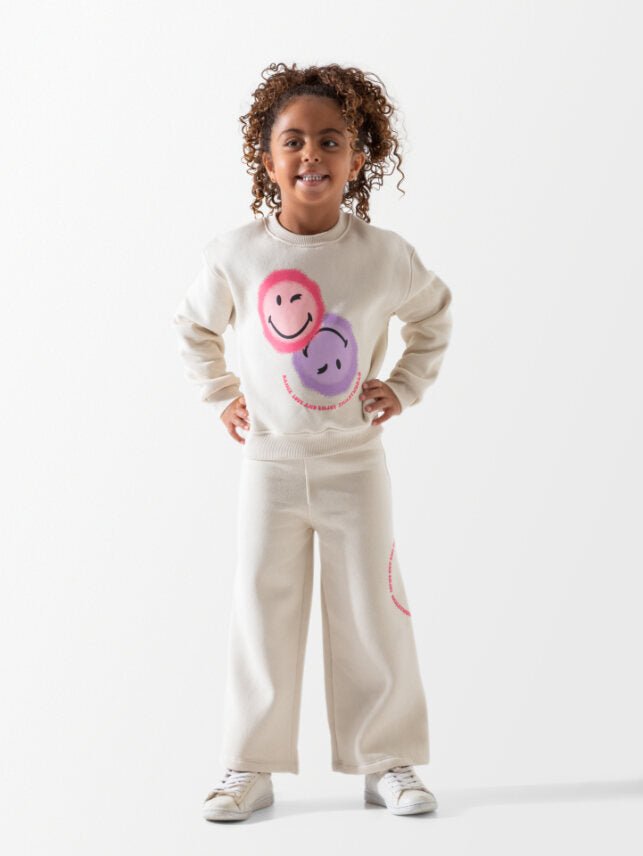 Sotra ITS GOOD DAY SMIL cotton set with pants, featuring a stylish, comfortable design in the product image.