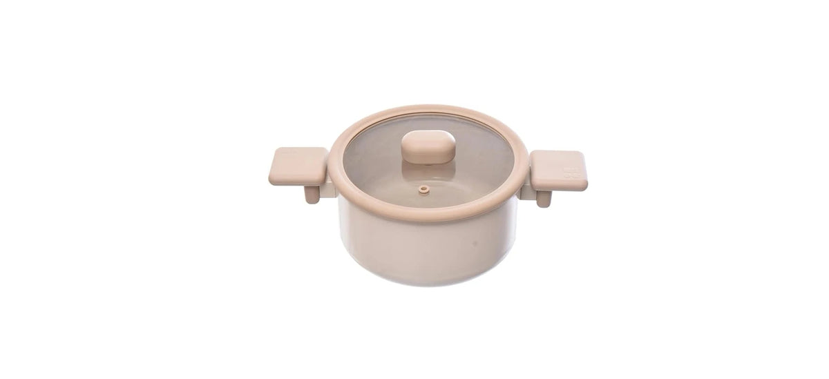 " Neoflam Full Induction Chouchou Aluminum Casserole, 18 cm Size, Beige "