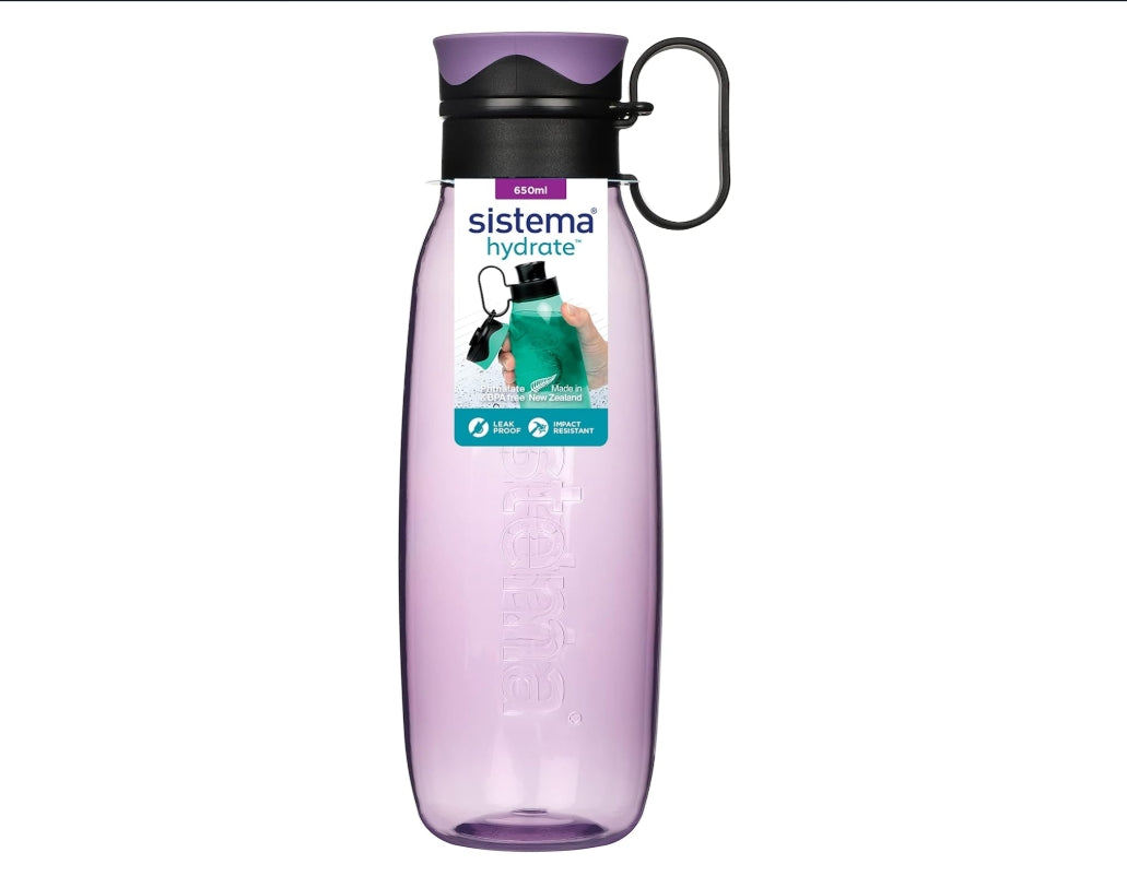 " Sistema Traverse Water Bottle | 650 ml | Recyclable with Terra Cycle® | BPA-Free "