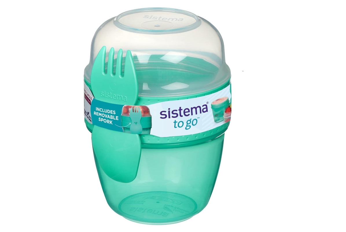 " Sistema Snack Capsule To Go | with 2 Compartments & spork | 515 ml | "