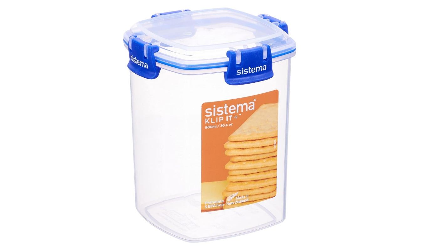" Sistema 883322 Klip It Plus Square Container System, Polypropylene "