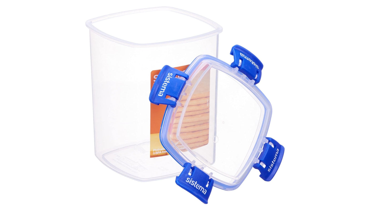 " Sistema 883322 Klip It Plus Square Container System, Polypropylene "