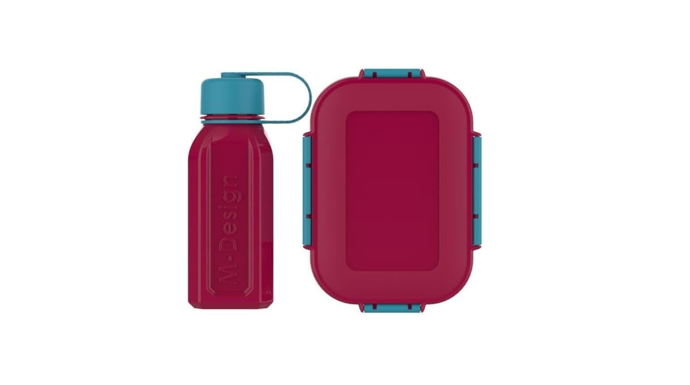 " M-Design Lunch Box with Bottle, 1.1 Liter/500 ml Capacity "
