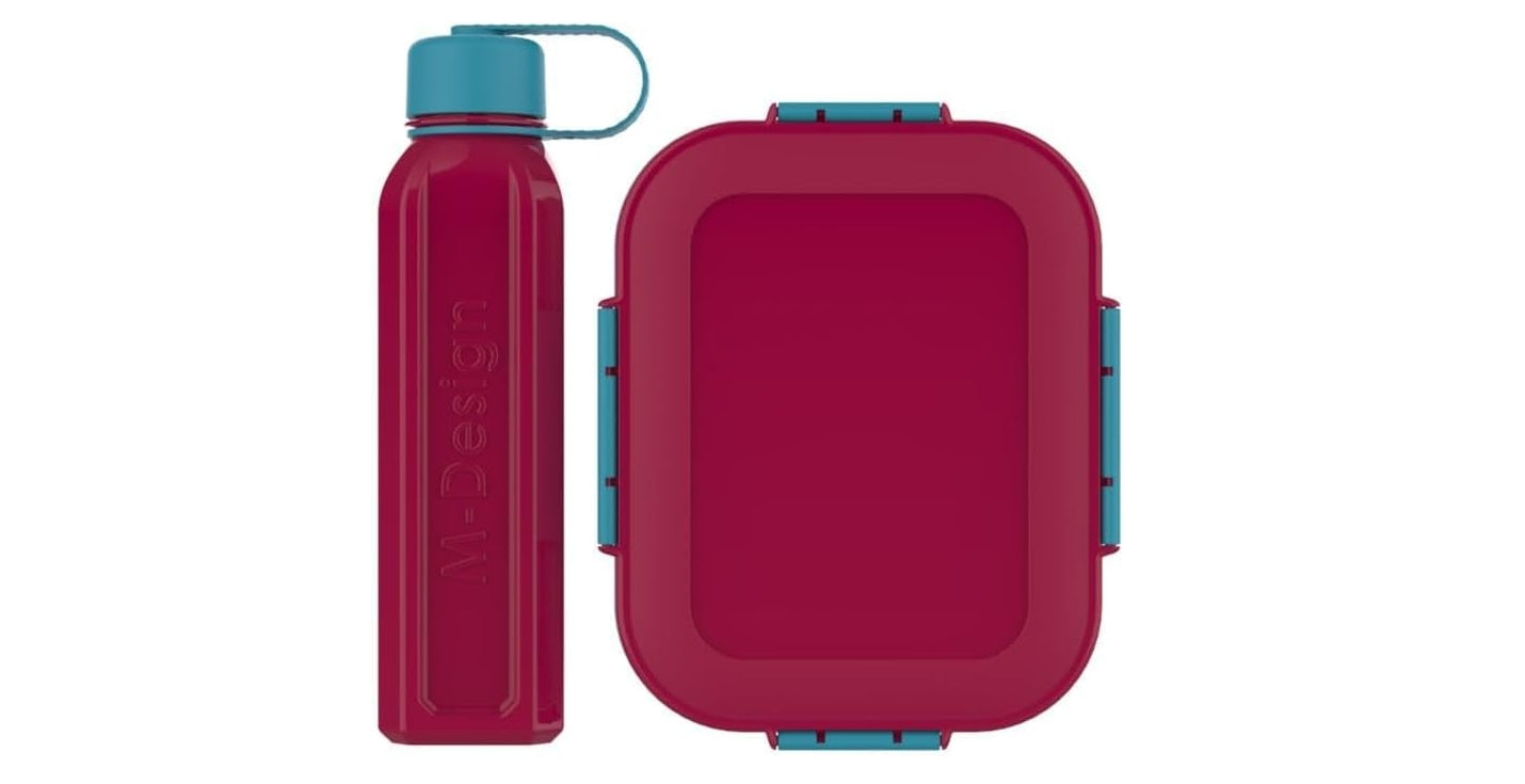 " M-Design Lunch Box with Bottle, 1.6 Liter/650 ml Capacity "
