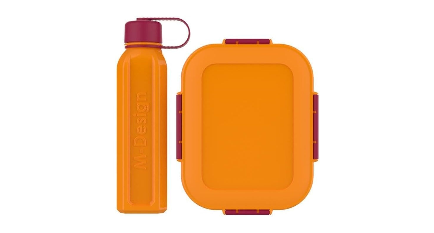 " M-Design Lunch Box with Bottle, 1.6 Liter/650 ml Capacity "