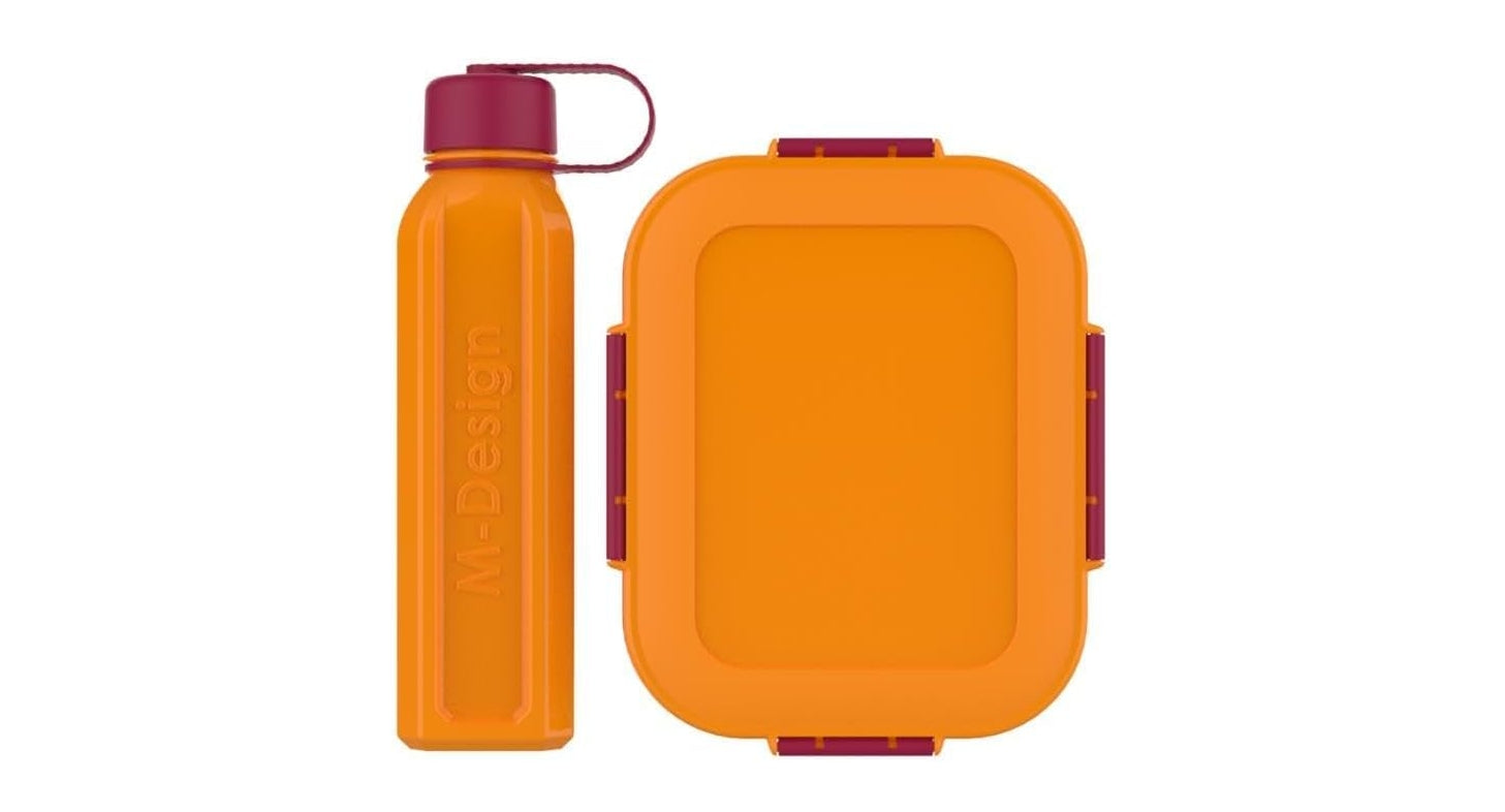 " M-Design Lunch Box with Bottle, 2.1 Liter /800 ml Capacity "