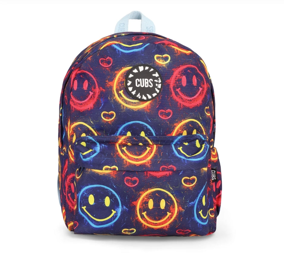 "Cubs Neon Smiles Junior Student Backpack 28L"