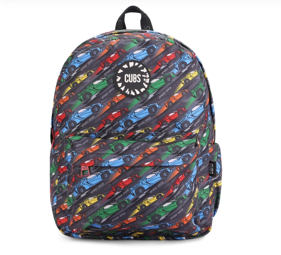 "Cubs Racing Cars Junior Student Backpack 28L"