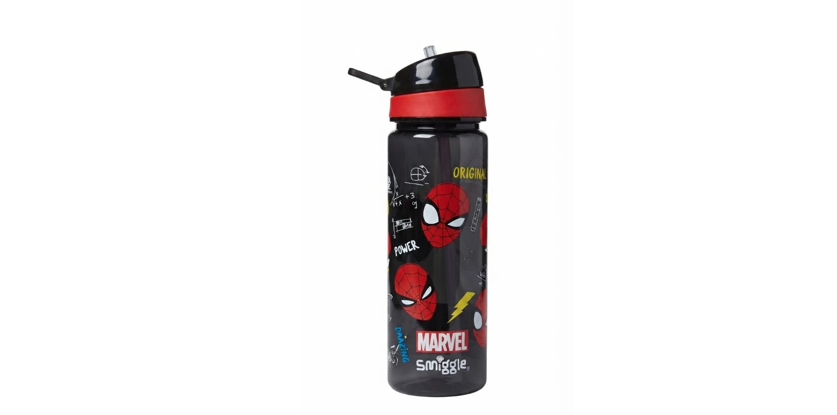 "Smiggle Spider Man water Bottle - 650 ML "