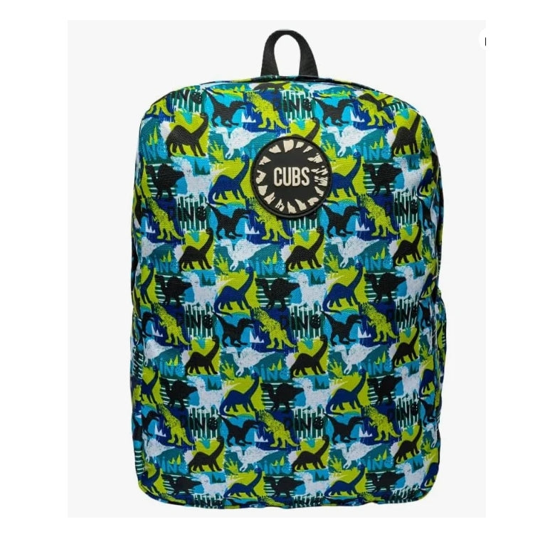 " Cubs Jurassic Park Mint Green back pack Big & Basic"