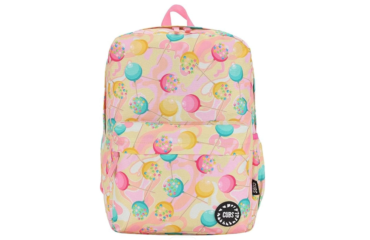 " CUBS Junior Student Backpack Pink Lollipops "