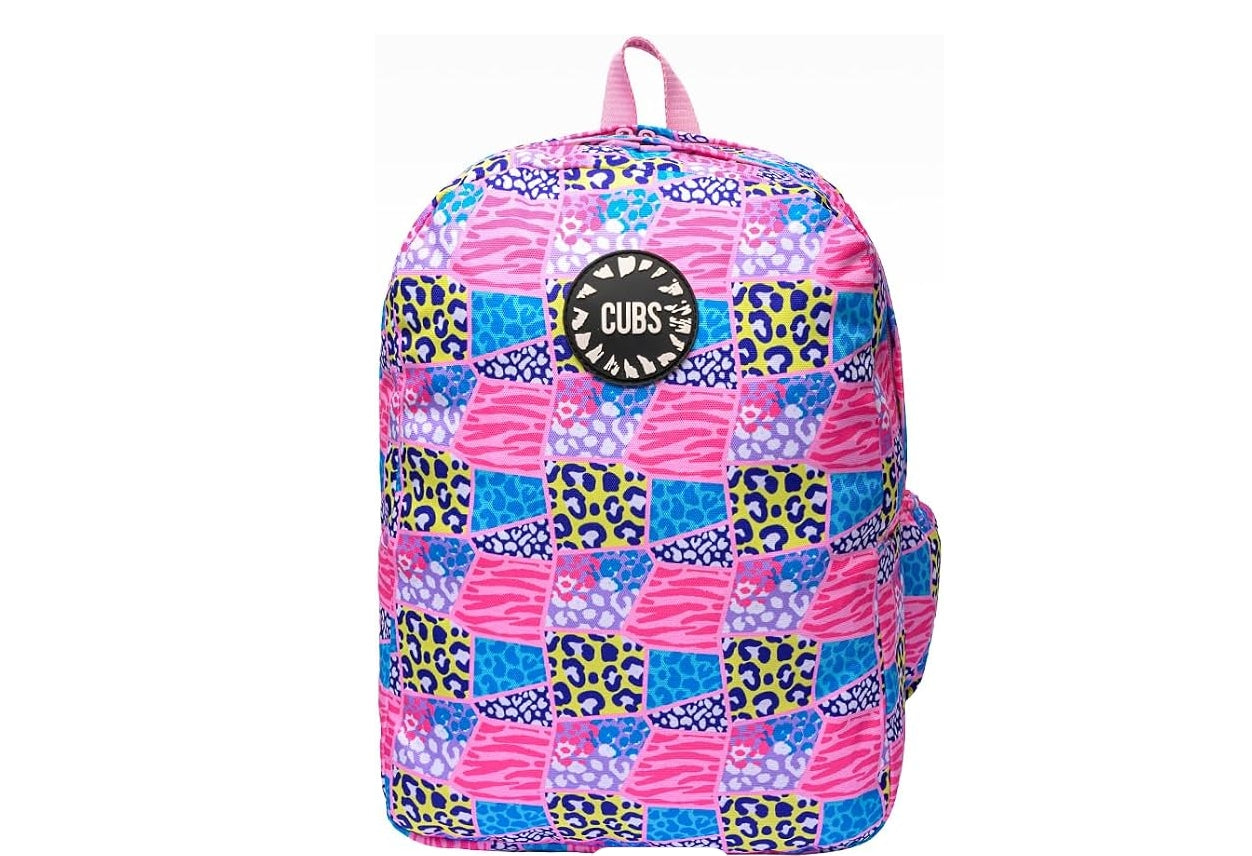 " Cubs Leopard Patches backpack Big & Basic "