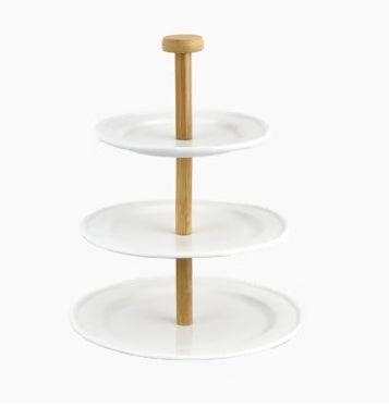 "ZINNIA 3-tier food service "