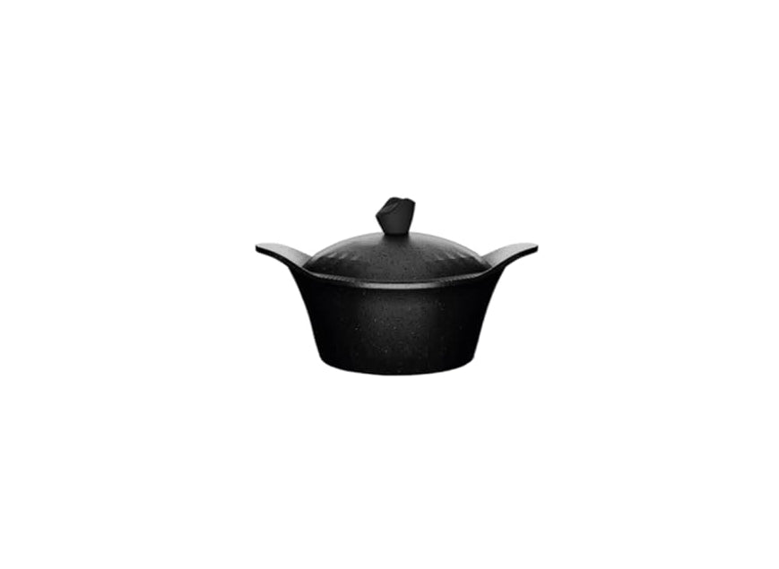 " Homi Die-Cast Pot 18 cm , 24 cm,30 cm -Black "