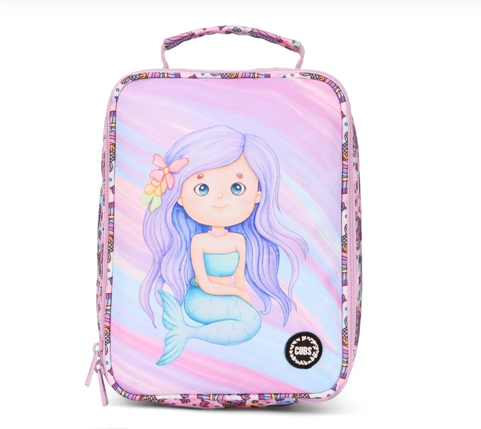 "Cubs Lilac Cute Mermaid Big & Basic Lunch Bag "
