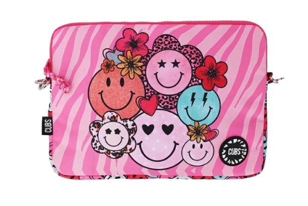 CUBS Pink Smiles Laptop Sleeves شنطة - Regular 2026