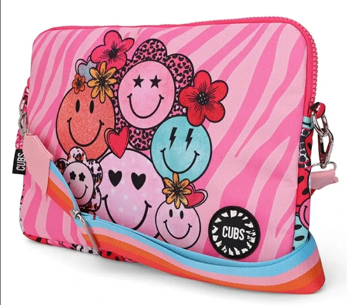 CUBS Pink Smiles Laptop Sleeves شنطة - Regular 2026