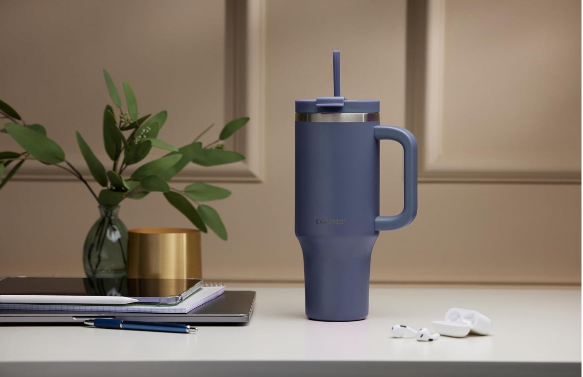 " Contigo Streeterville Indigo Tumbler with Handle Stainless Steel 1200 ml "