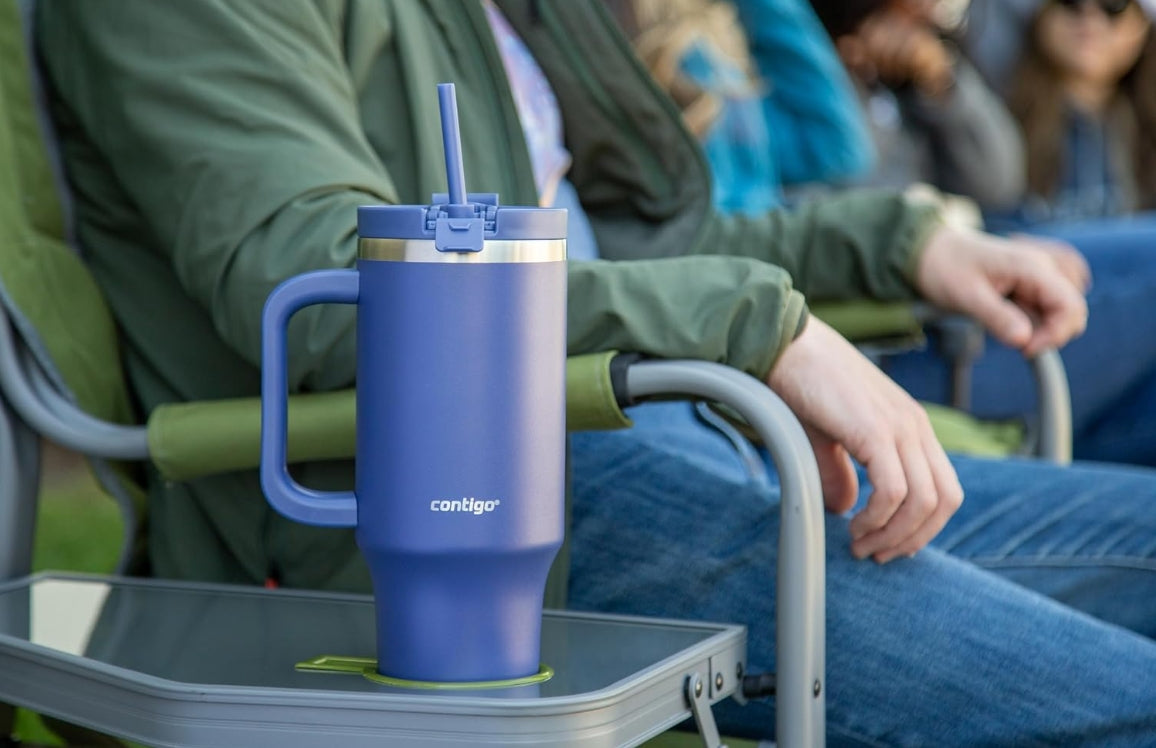 " Contigo Streeterville Indigo Tumbler with Handle Stainless Steel 1200 ml "
