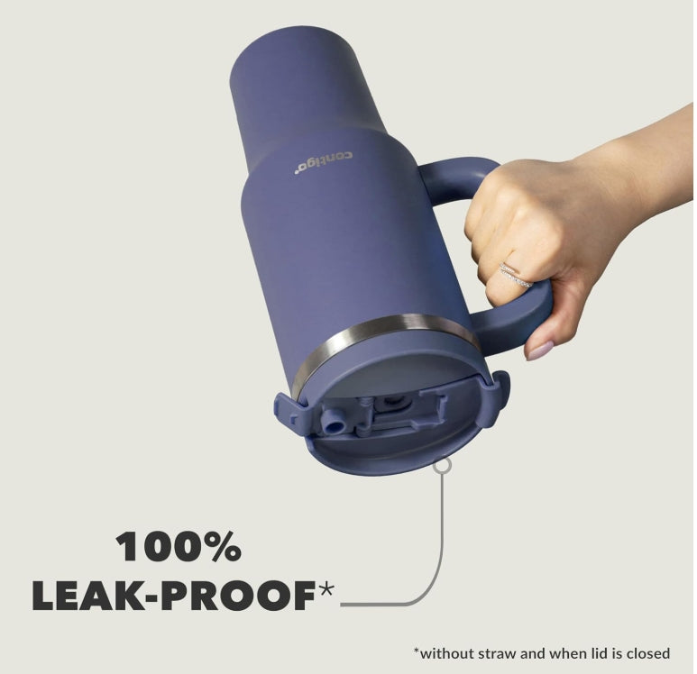" Contigo Streeterville Indigo Tumbler with Handle Stainless Steel 1200 ml "