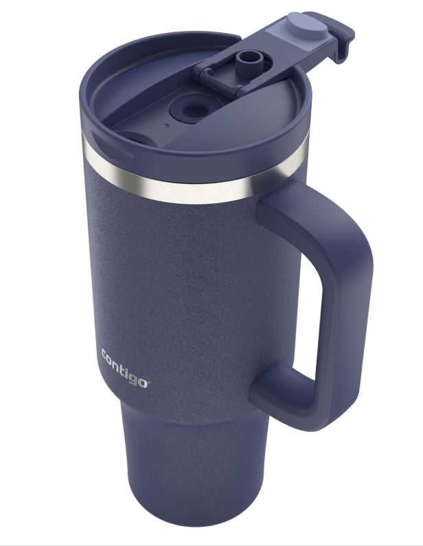 " Contigo Streeterville Indigo Tumbler with Handle Stainless Steel 1200 ml "