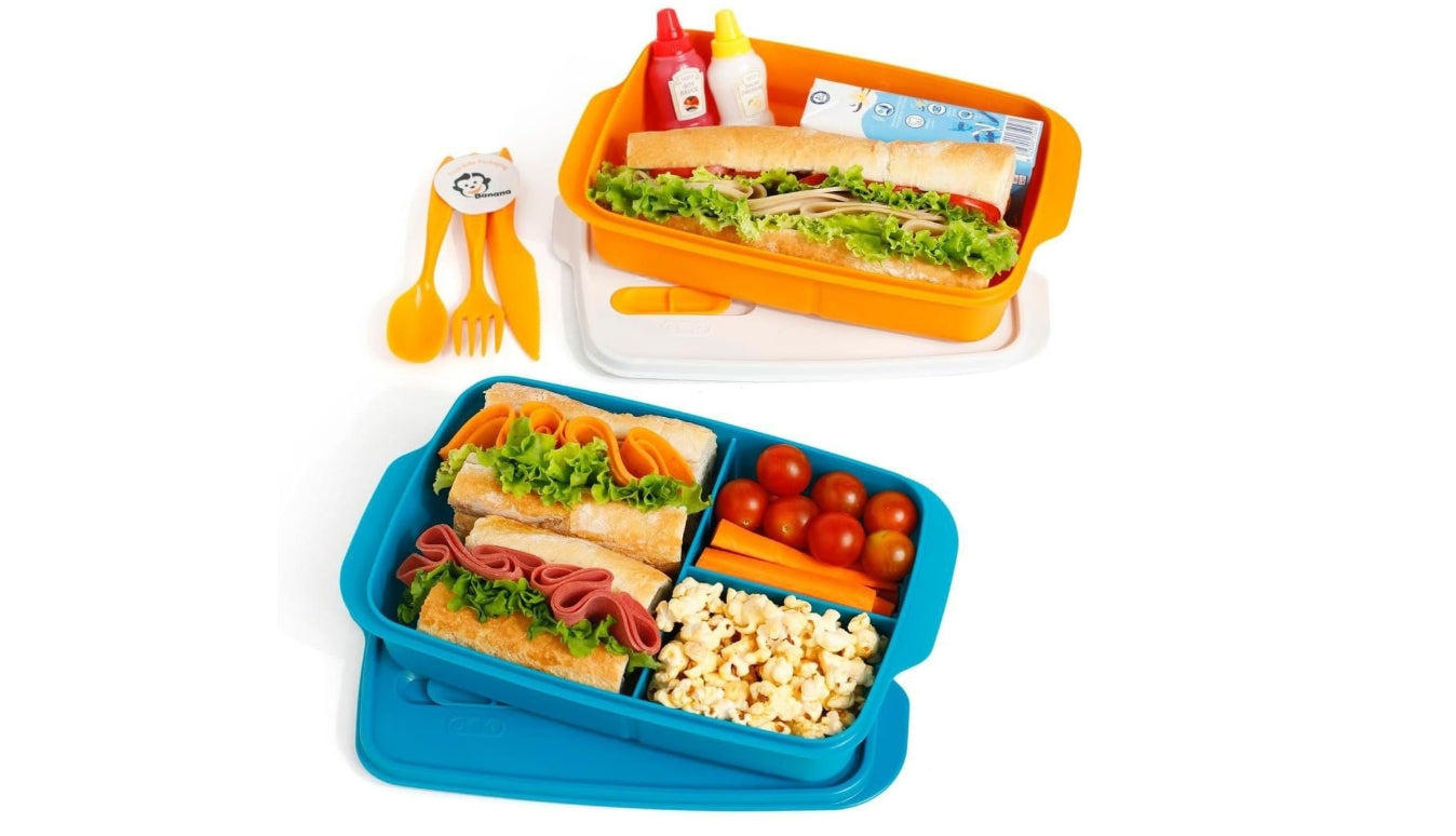" BANANA Lunch box 2 pieces- 1 L "