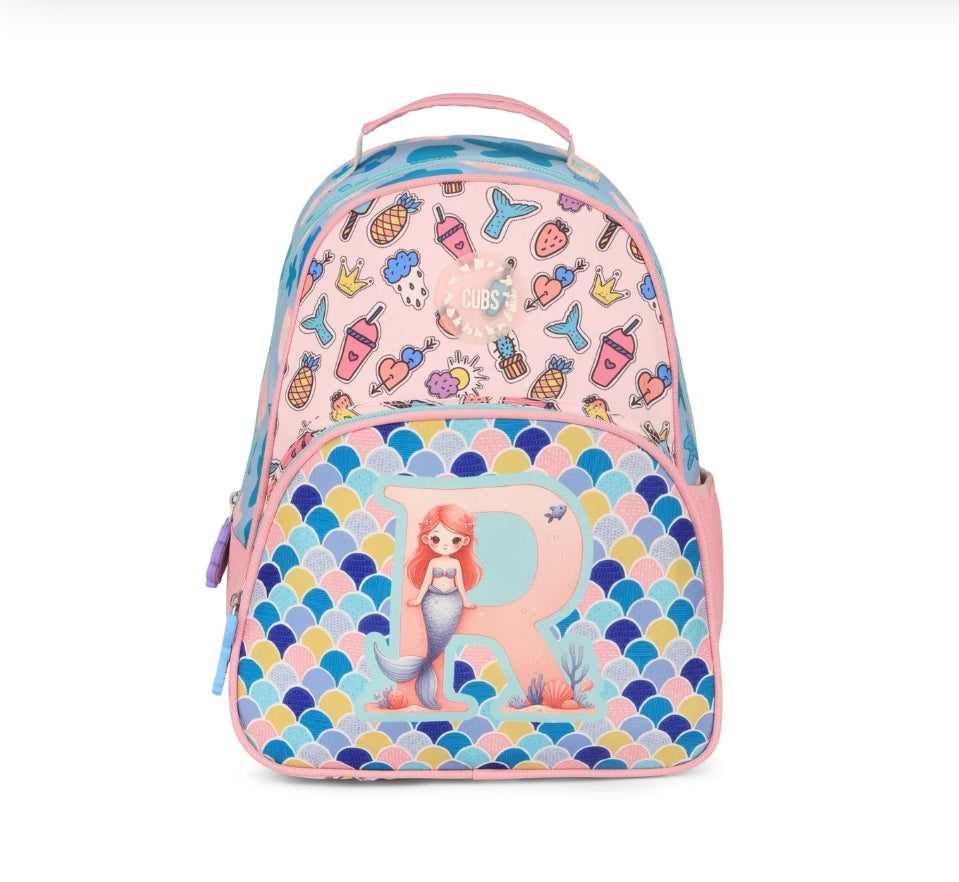 "Cubs Blue Mermaid Letter R Pre-School Backpack 20L"