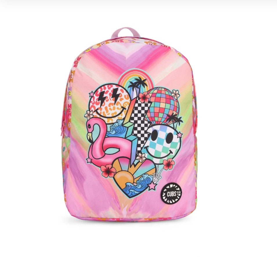 "Cubs Smiles and Flamingos Big & Basic Backpack 30L "