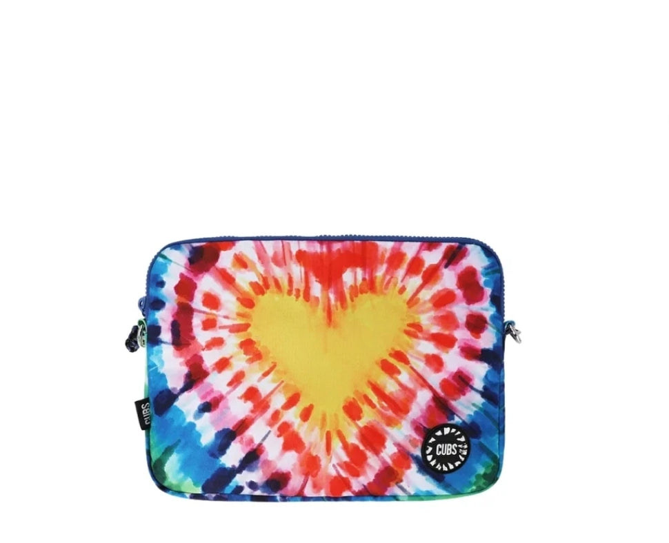 "Cubs My Heart Is Tie Dye 13" Laptop Sleeve "