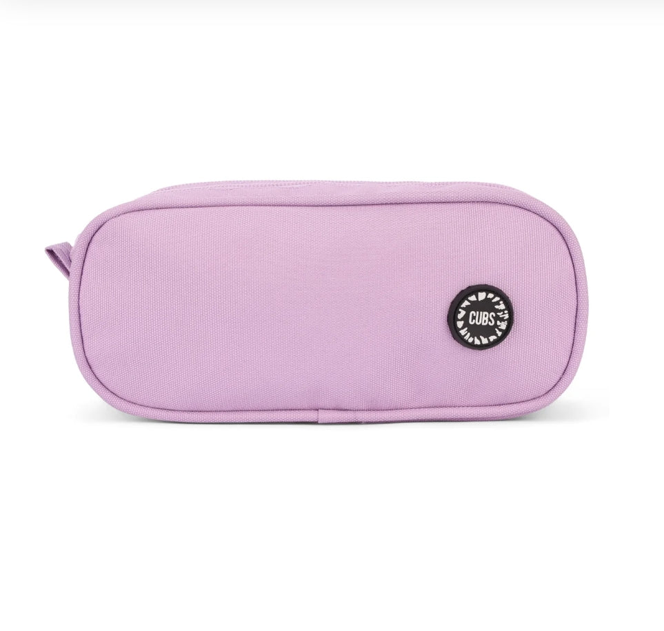"Cubs Lilac Double Zipper Pincel Pencil Case "