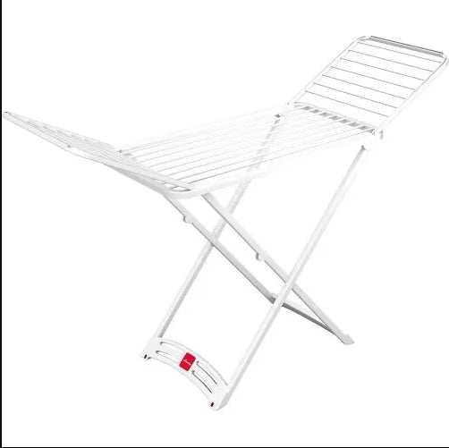 Vileda metal clothes drying rack for indoor and outdoor use, sturdy kitchen and home tool with multiple drying bars.