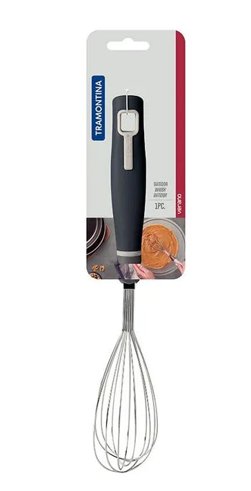 TRAMONTINA Verano مضرب بيض, stainless steel whisk for mixing and whipping in the kitchen.