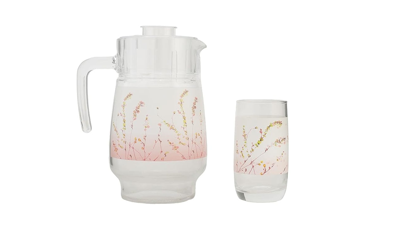 " Luminarc Triomphe Trompette Dinner Set 46-Pieces, Rose "