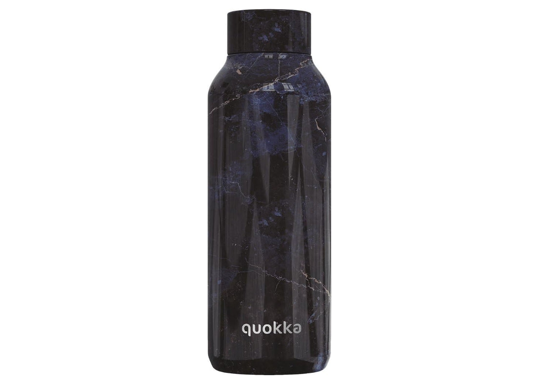 " QUOKKA THERMAL SS BOTTLE SOLID BLACK MARBLE 510 ML "