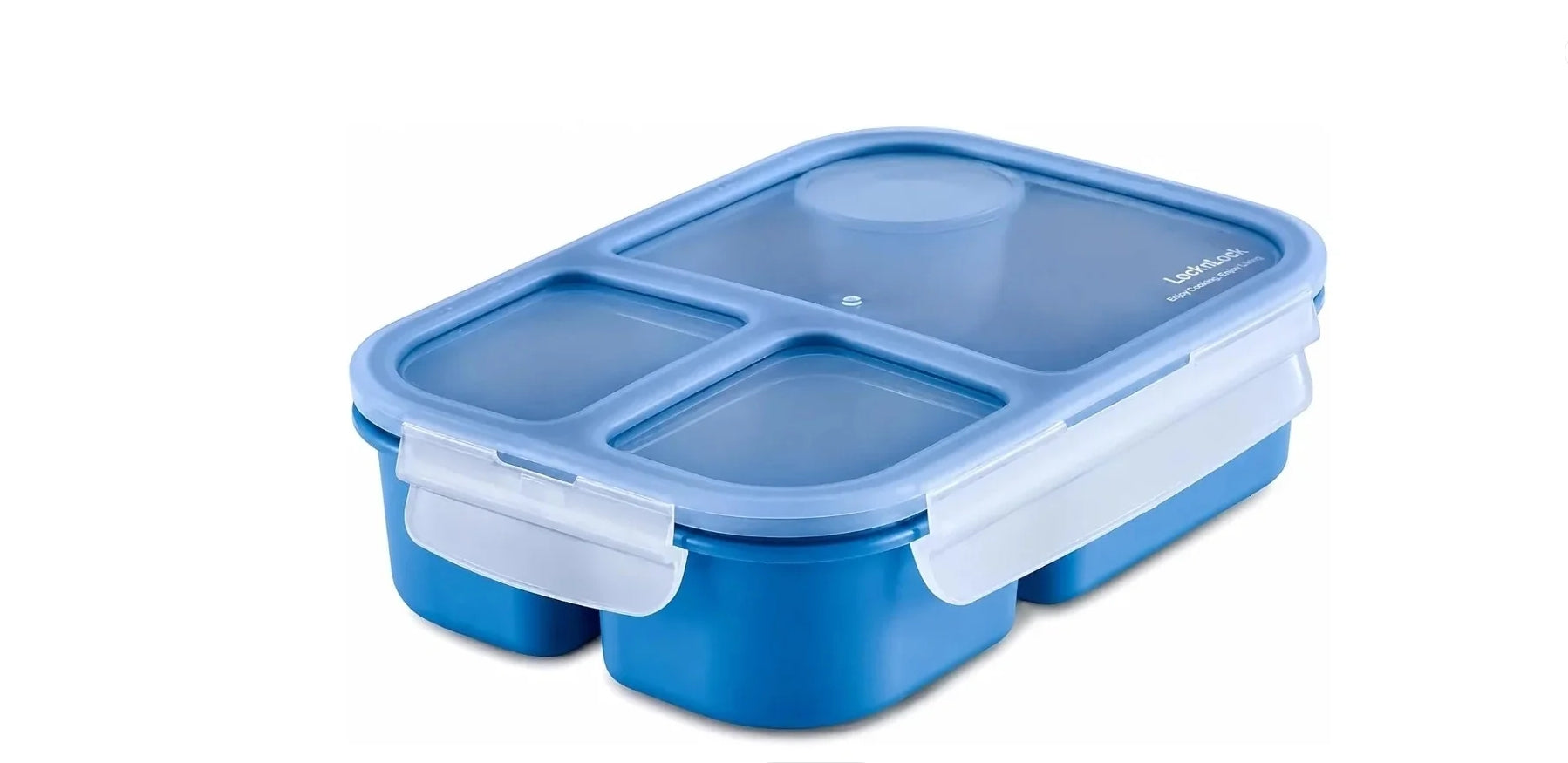 " Lock & Lock divided lunch box 980ML Blue HPL781B "