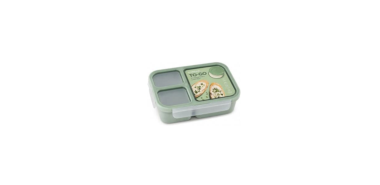 " Lock & Lock divided lunch box 980ML Mint "