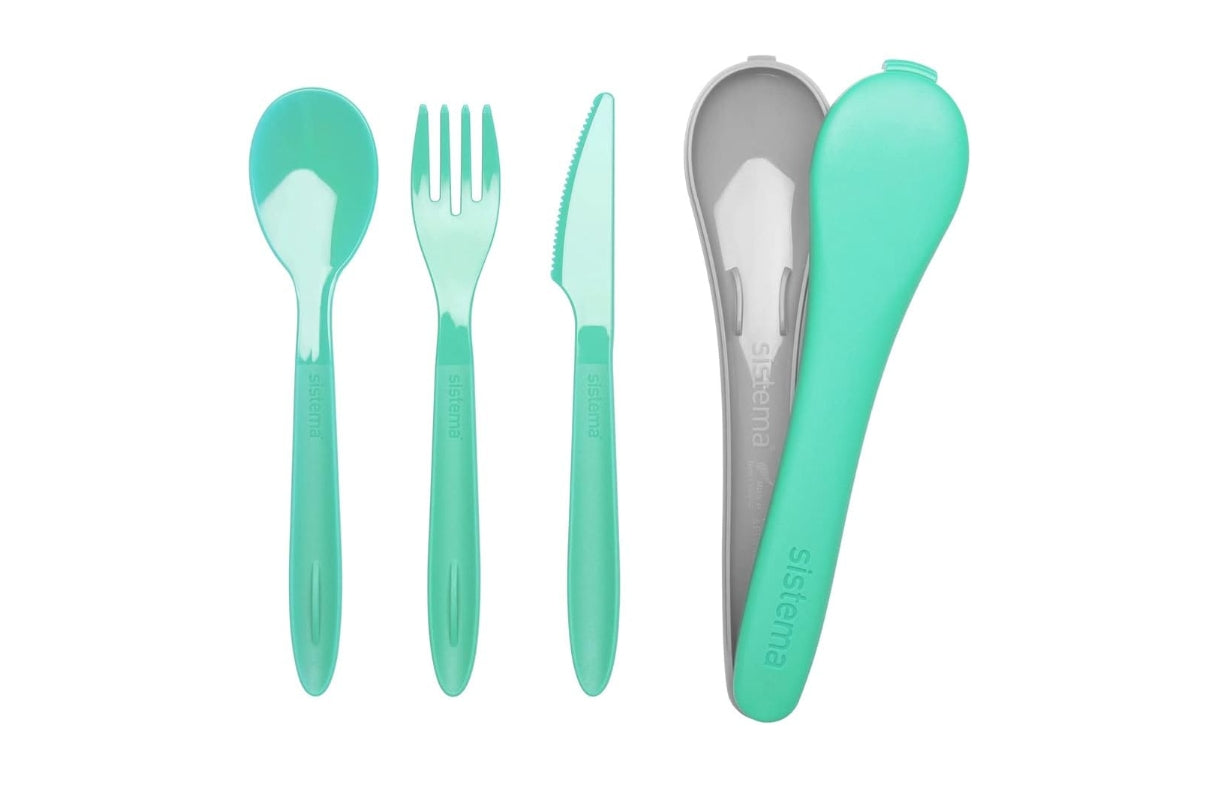 " Sistema cutlery set: spoon + fork + knife"