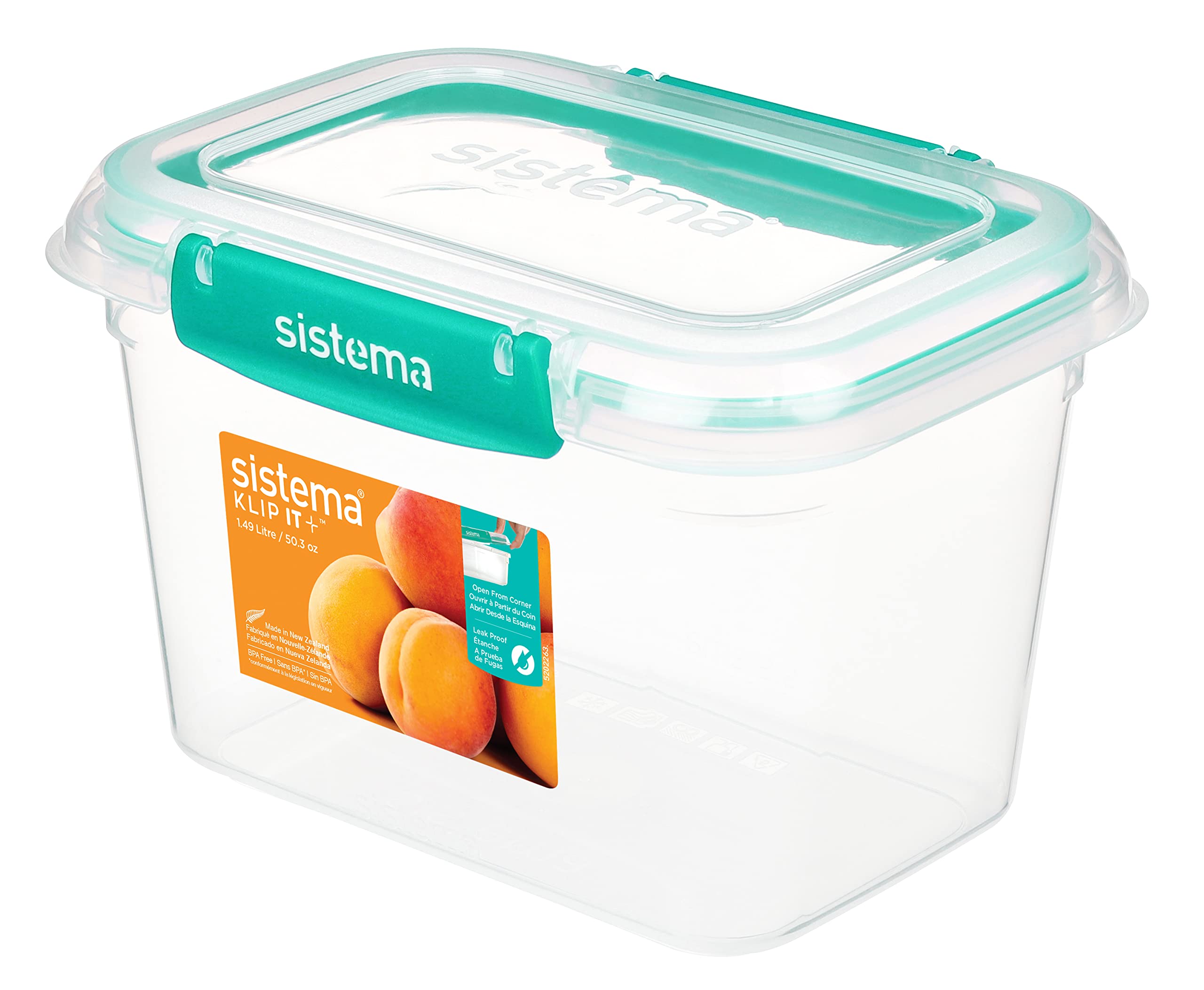 Sistema Klip It Plus Teal حافظة طعام - Regular 2022