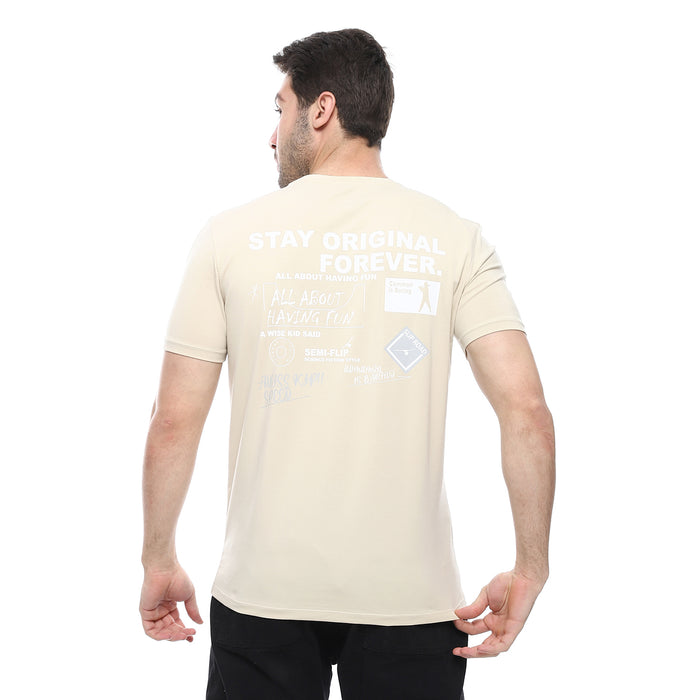 Regular Fit T-Shirt Beige