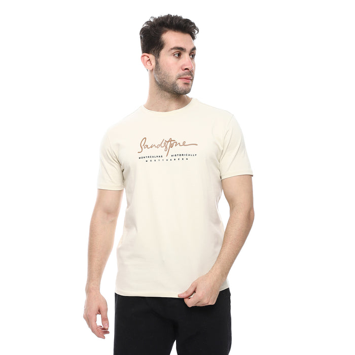 Regular Fit T-Shirt Beige