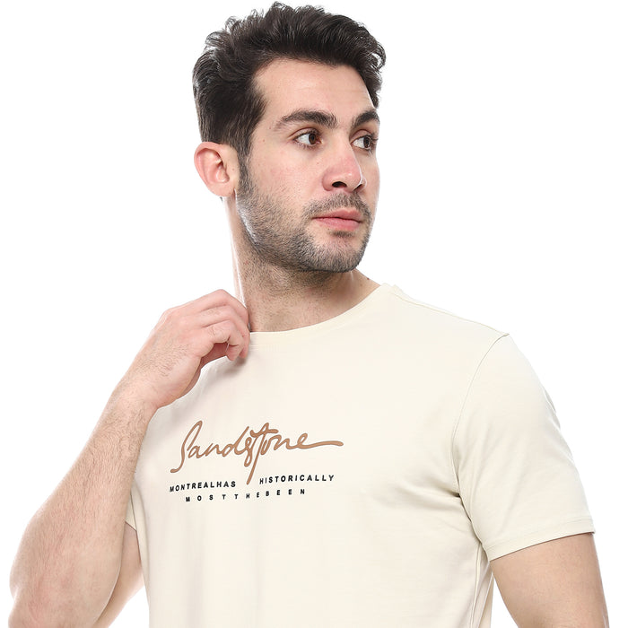 Regular Fit T-Shirt Beige