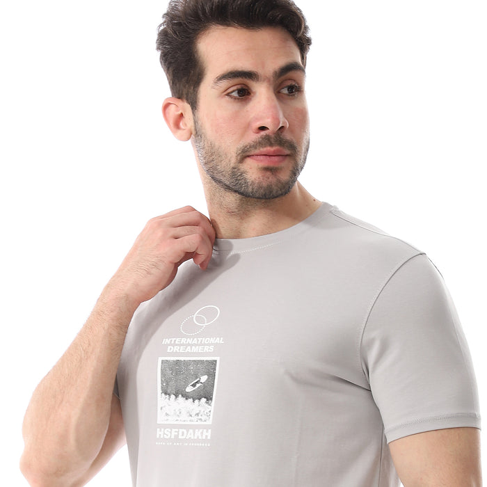 Regular Fit T-Shirt Silver