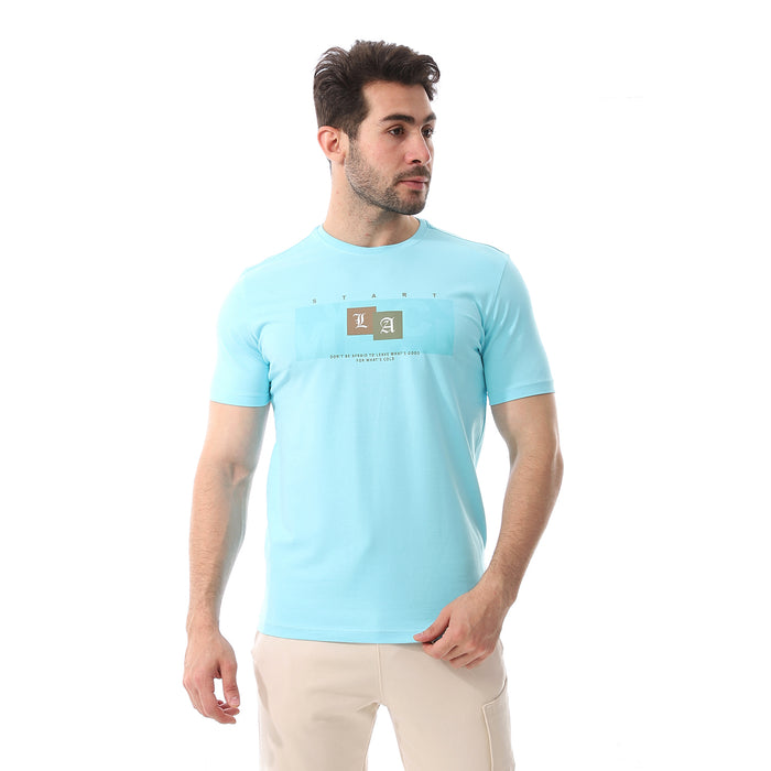 Regular Fit T-Shirt Turquoise