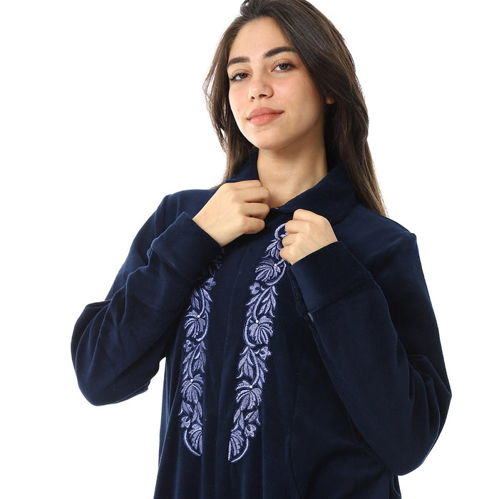 Womens Jalabiya Embroidered Roses