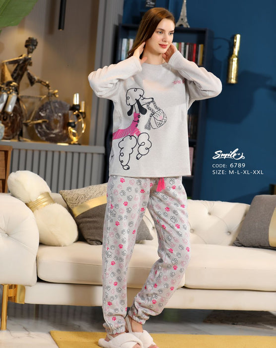 Winter Pajama set with sleeves and pants