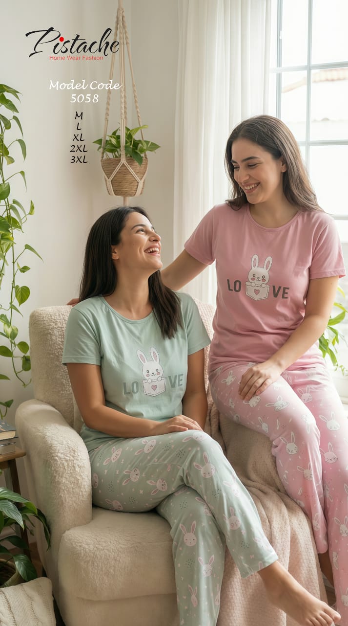 "LOVE R.NECK PAJAMA"