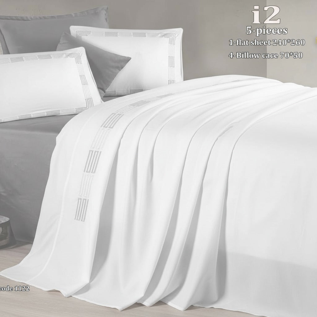 MODA HOME New I TWO Flat Bedsheet Set 5-Piece, Size 260x240 cm