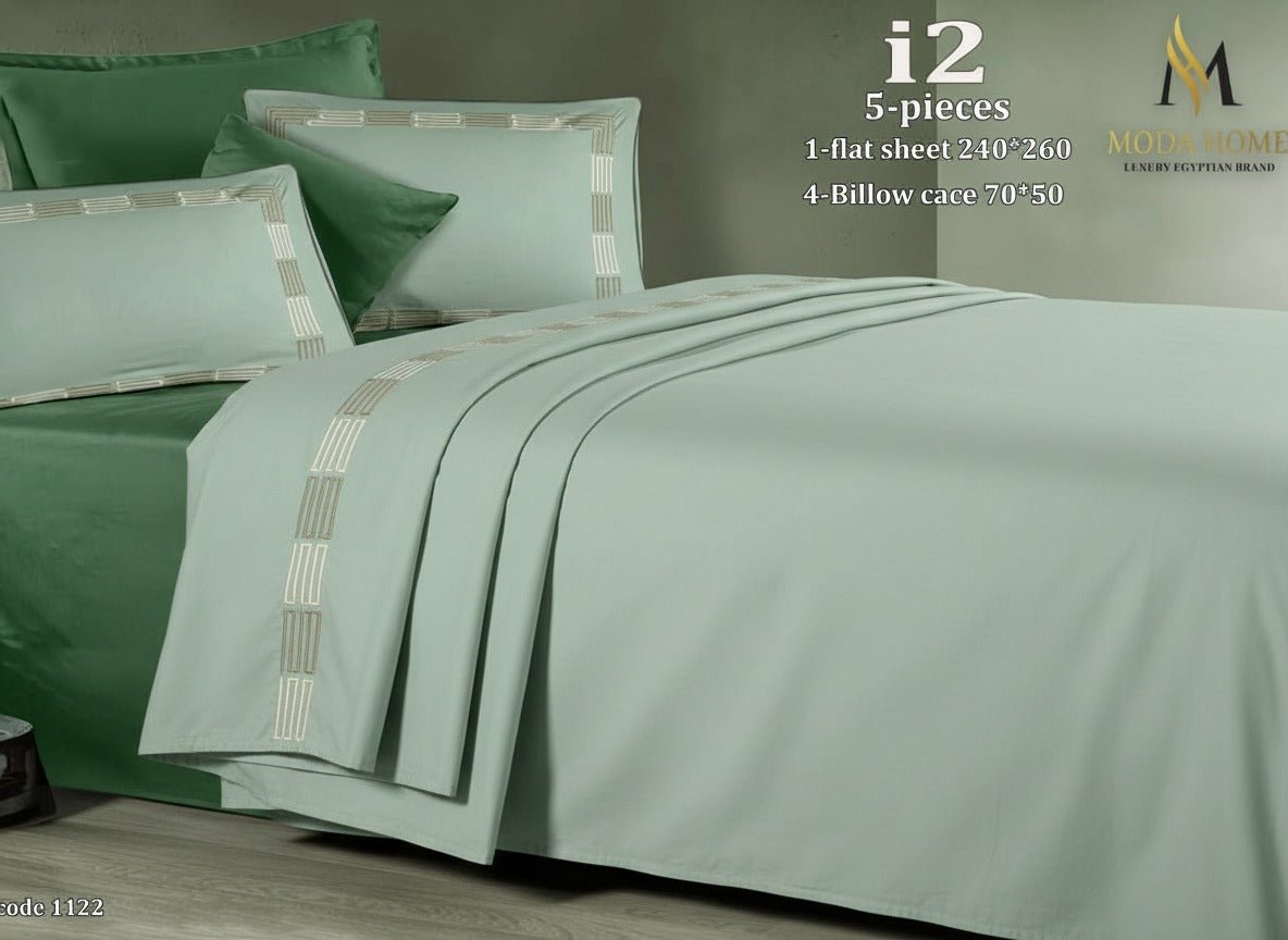 MODA HOME New I TWO Flat Bedsheet Set 5-Piece, Size 260x240 cm