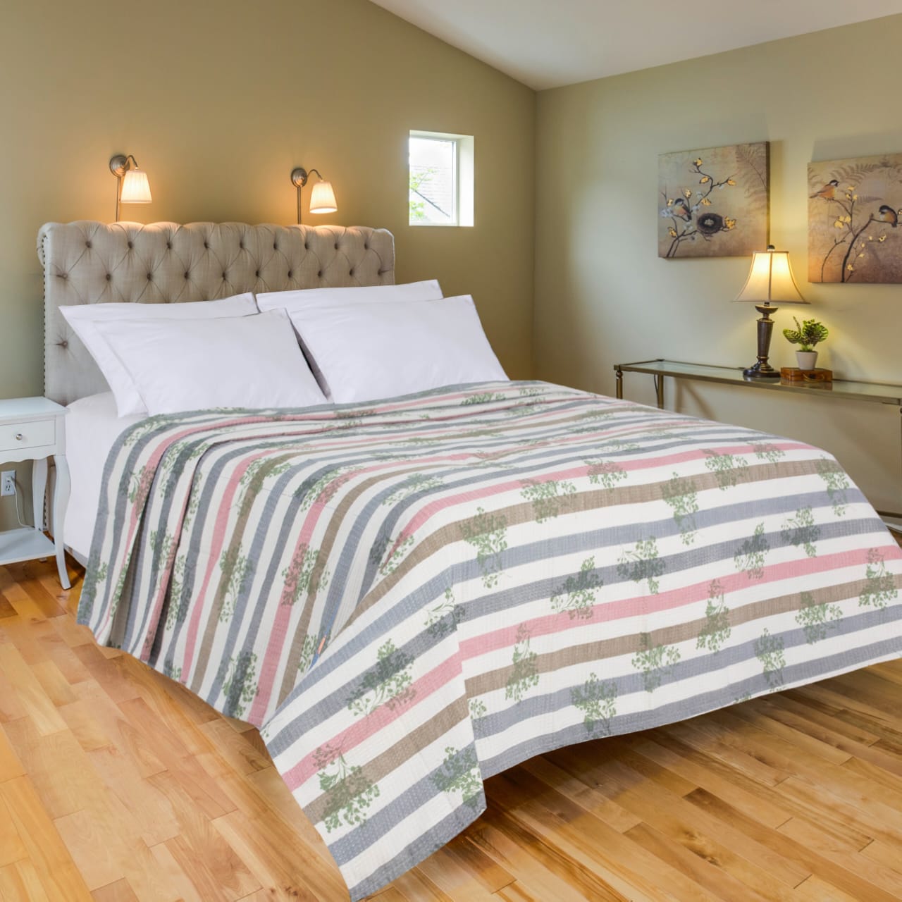 MODA HOME "Digital Double-Floral Coverlet "180*240