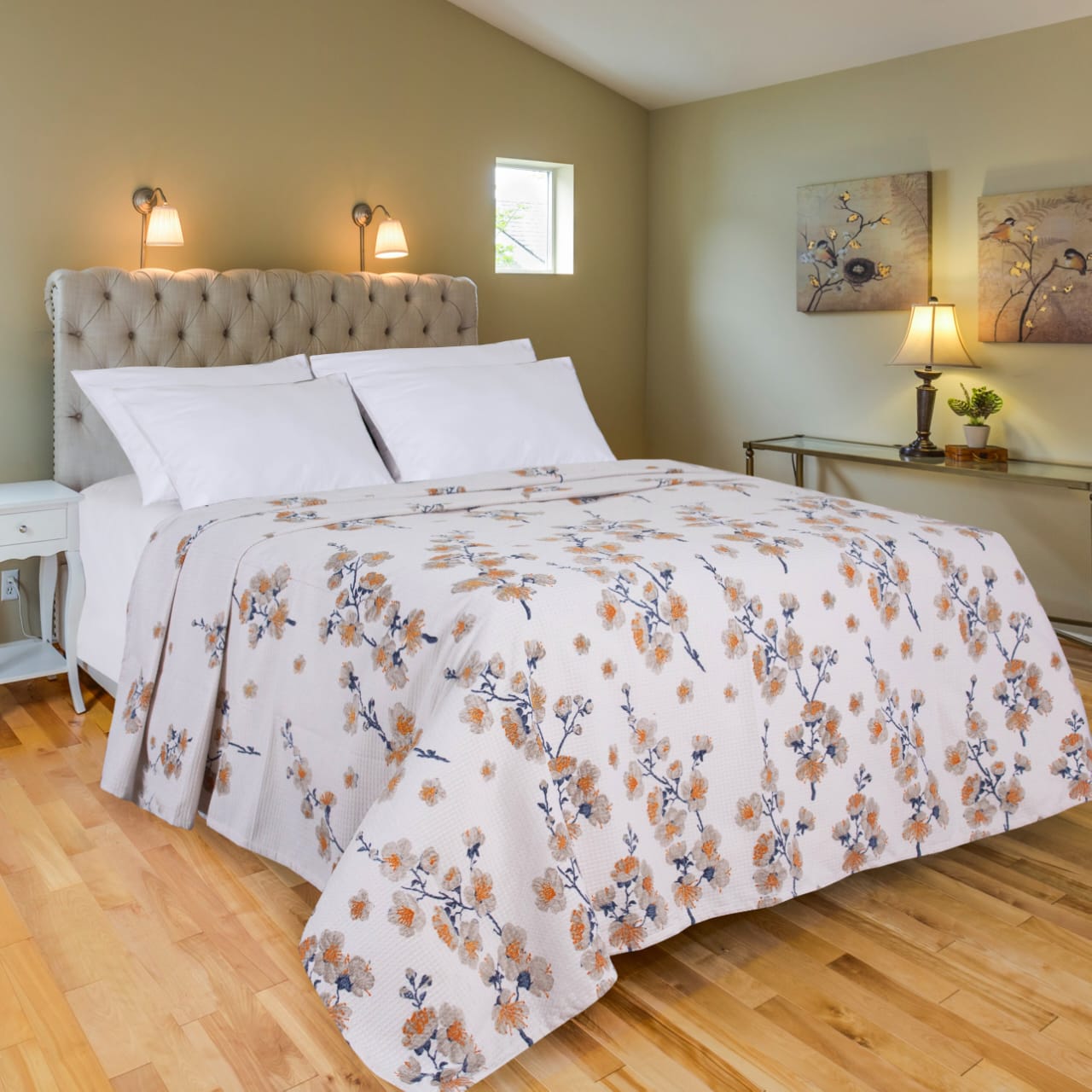 MODA HOME "Digital Double-Floral Coverlet "180*240